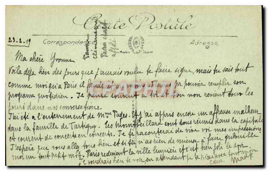 Paris - 6 - Le Jardin du Luxembourg - CPA  — Rückseite