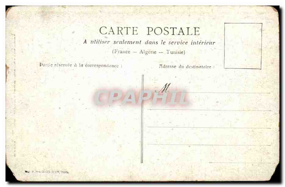 París — El Monumento de Gambetta — editor P. Truchot, París — Reverso