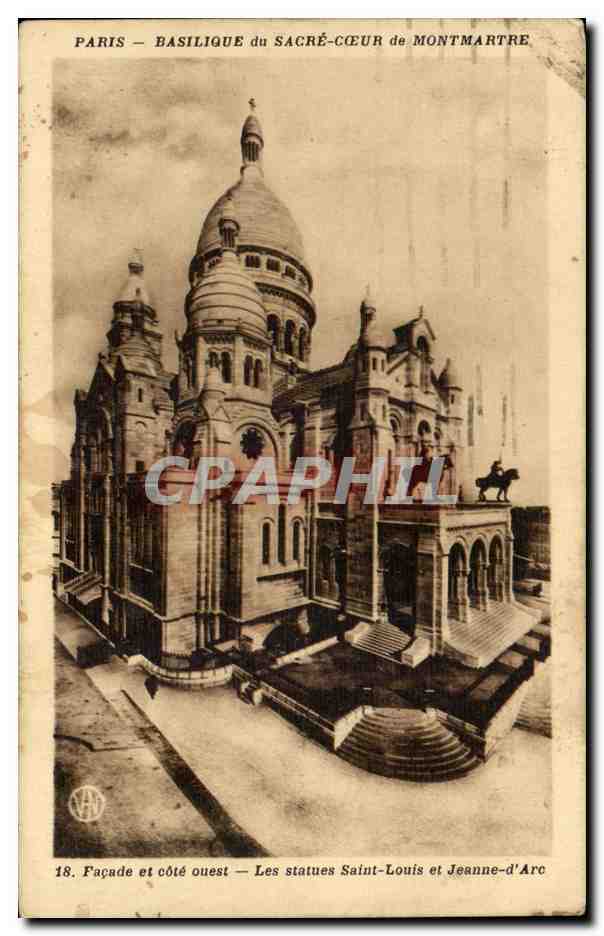 Paris - 18 - Basilique du Sacre Coeur - Montmartre - CPA 