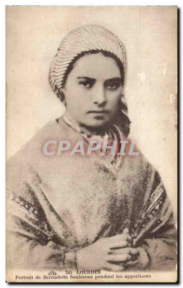 Lourdes - Portrait de Bernadette - CPA 