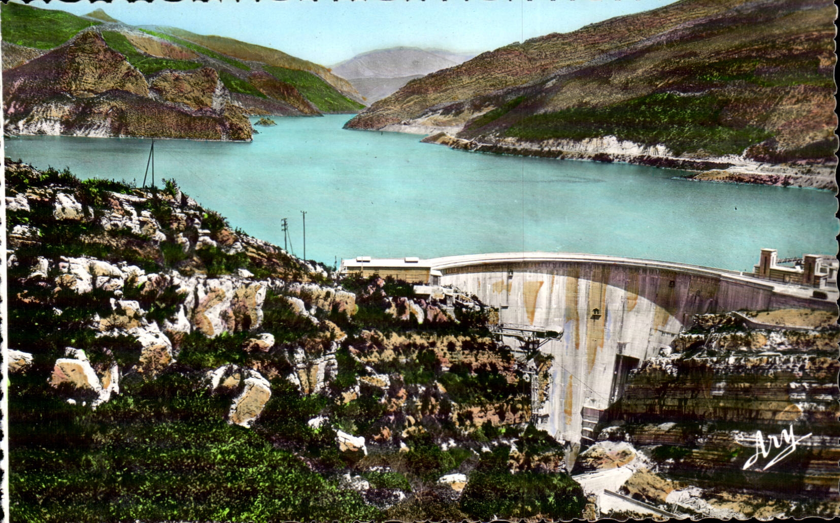 Verdon - Les Gorges Pittoresques - Le Barrage de Castillon - CPA 