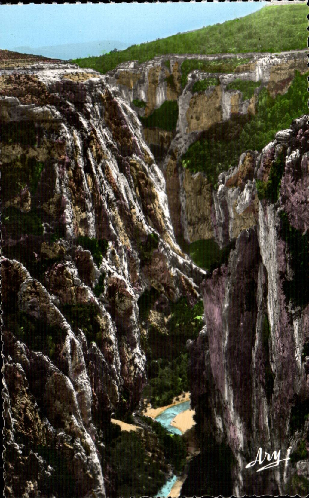 Les Gorges pittoresques du Verdon — vu de la Nouvelle Route de la Maline — Édition Tardy, Marseille