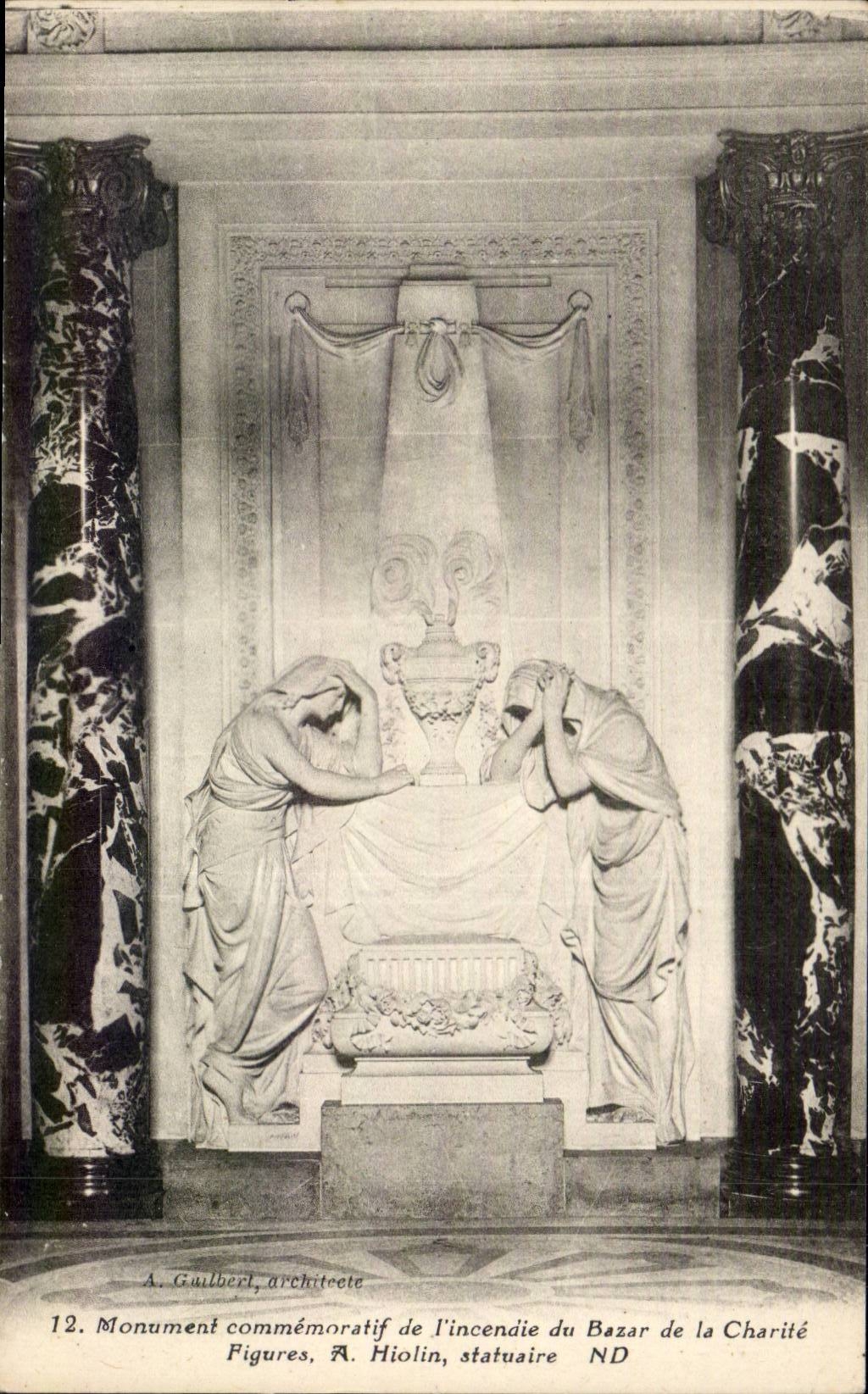 Paris - Monument de l'Incendie du Bazar de la Charite - CPA 