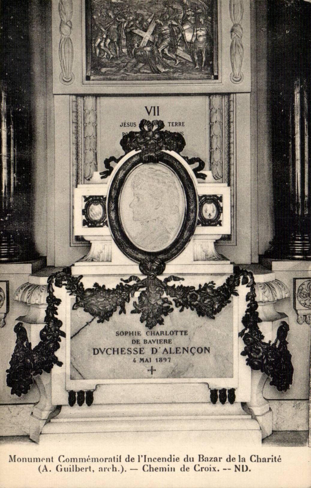 Paris - Monument de l'Incendie du Bazar de la Charite - CPA 