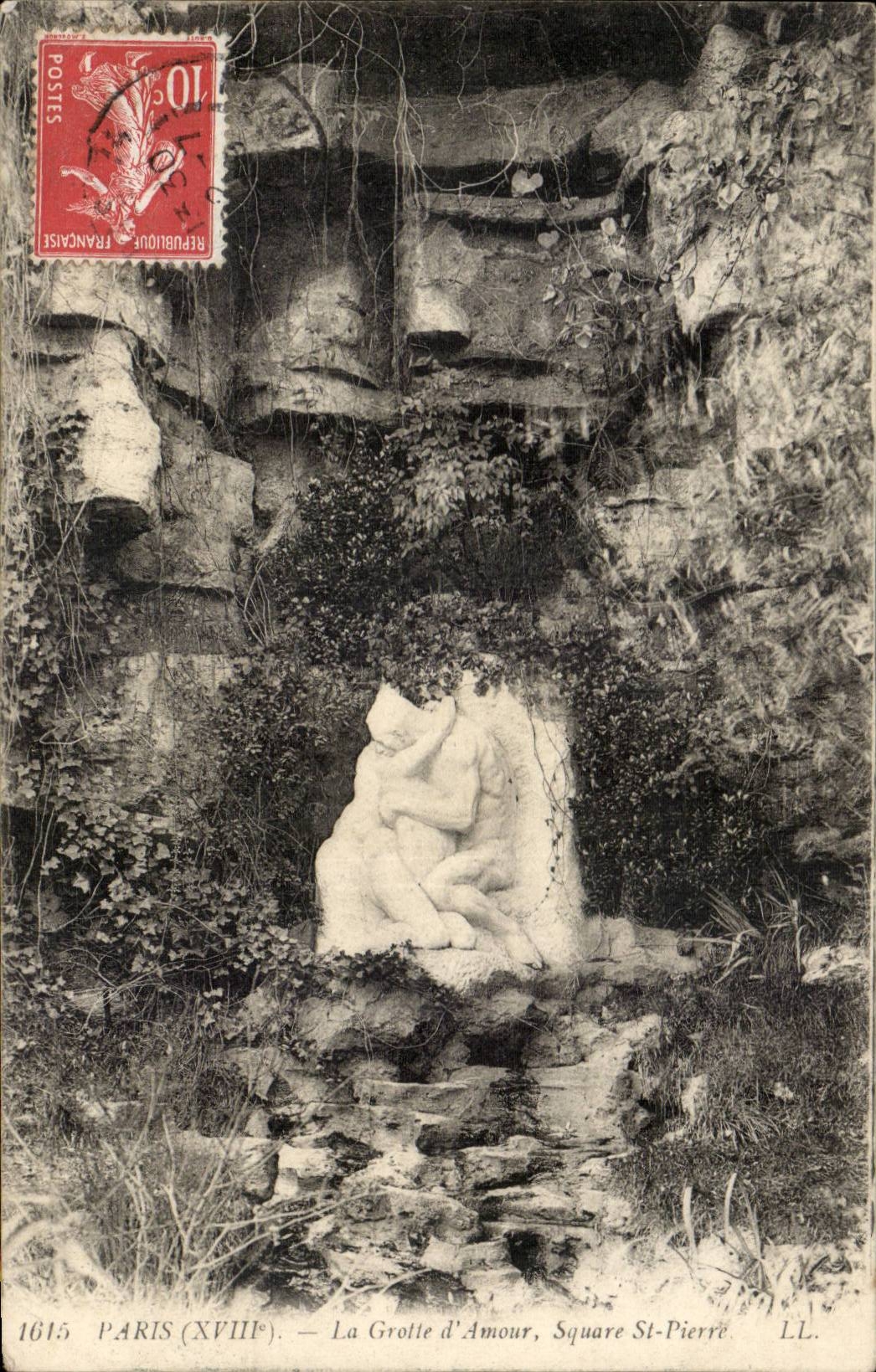 Paris - 18 - La Grotte d'Amour - Square St Pierre - CPA 