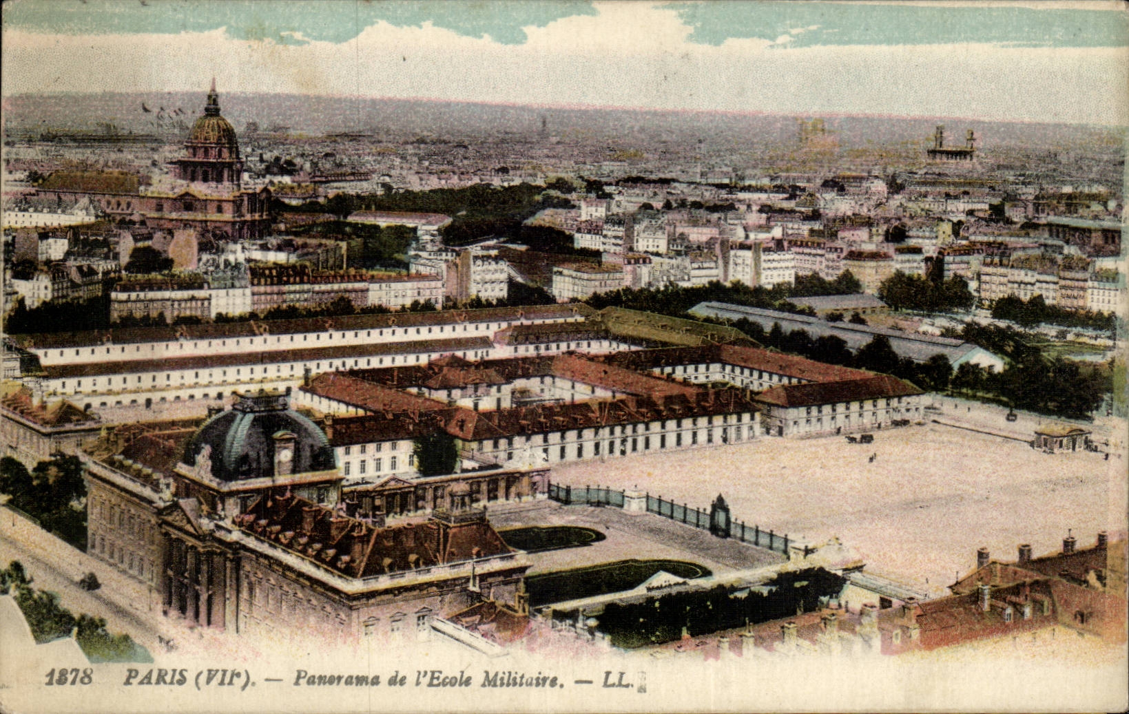 Paris - 7 - Panorama de L'Ecole Militaire - CPA 
