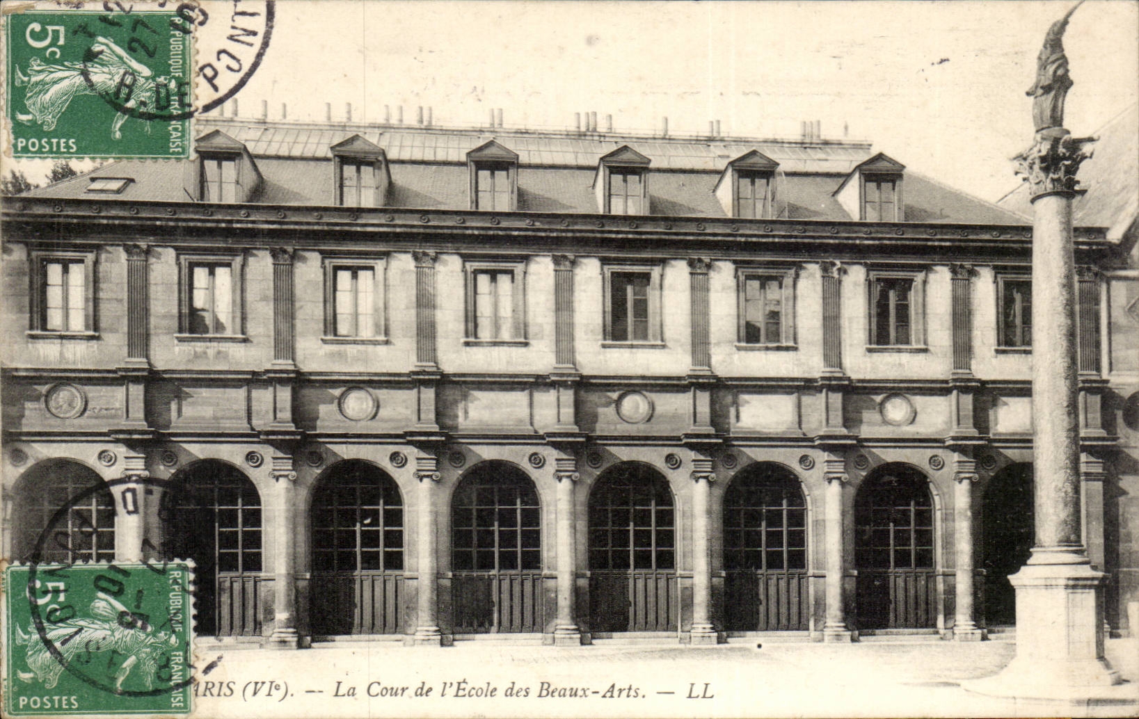 Paris - 6 - La Cour de l'Ecole des Beaux Arts - CPA 