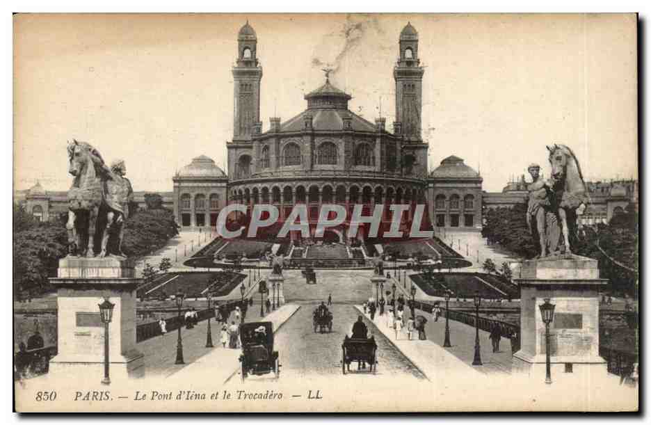 Paris - 16 - Le Pont d'Iena - Le Trocadero CPA 