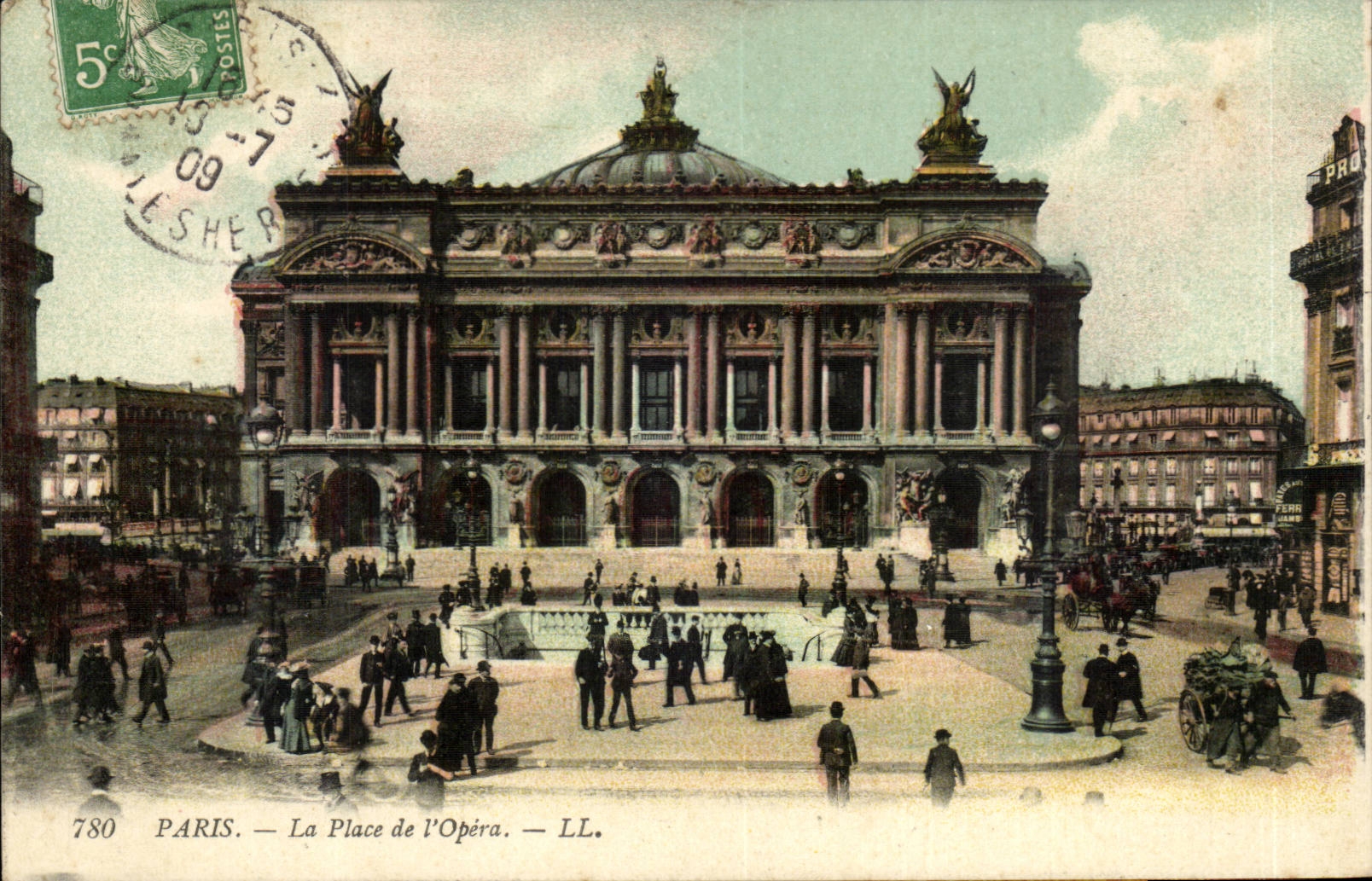 Paris - 9 - La Place de l'Opera CPA 