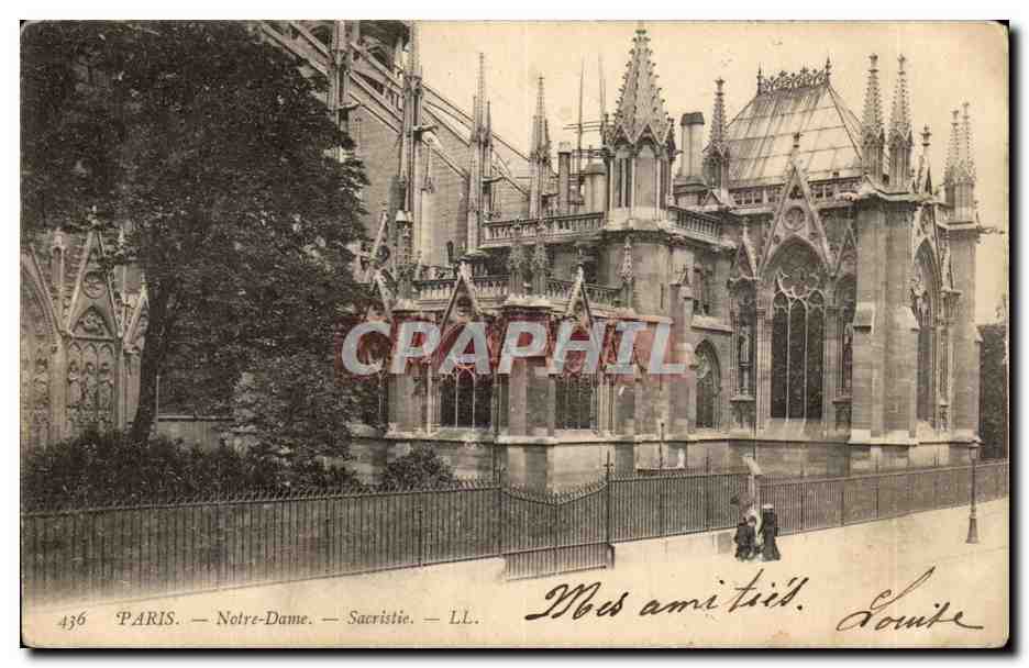 Paris - 4 - Notre Dame - Sacristie - CPA 
