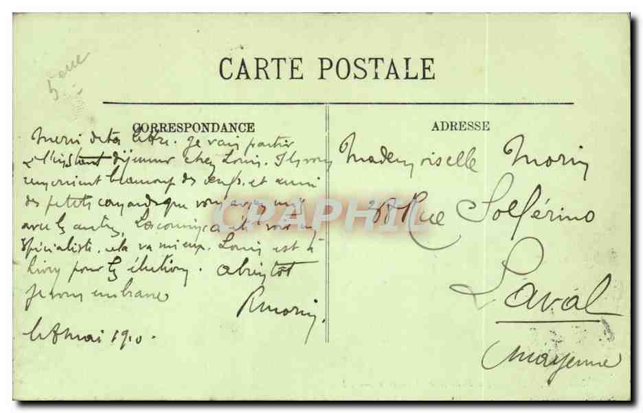 Paris - 5 - La Faculte de Medecine - CPA  — Rückseite