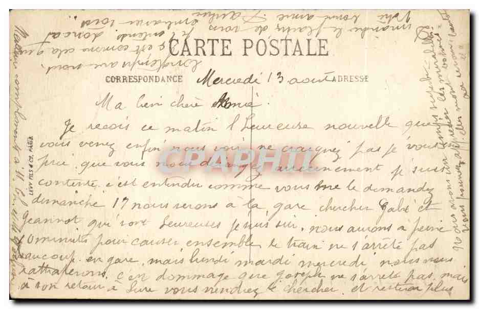 Paris - 1 - Place des Victoires - CPA  — Rückseite
