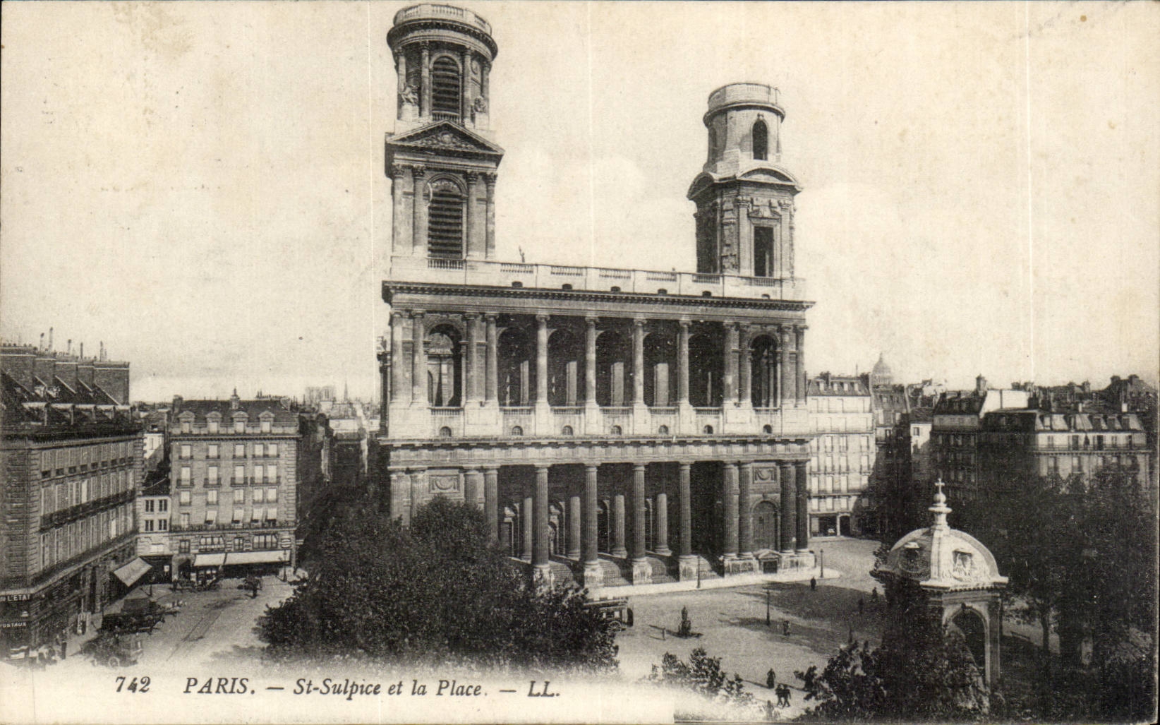 Paris - 6 - St Sulpice et la Place - CPA 
