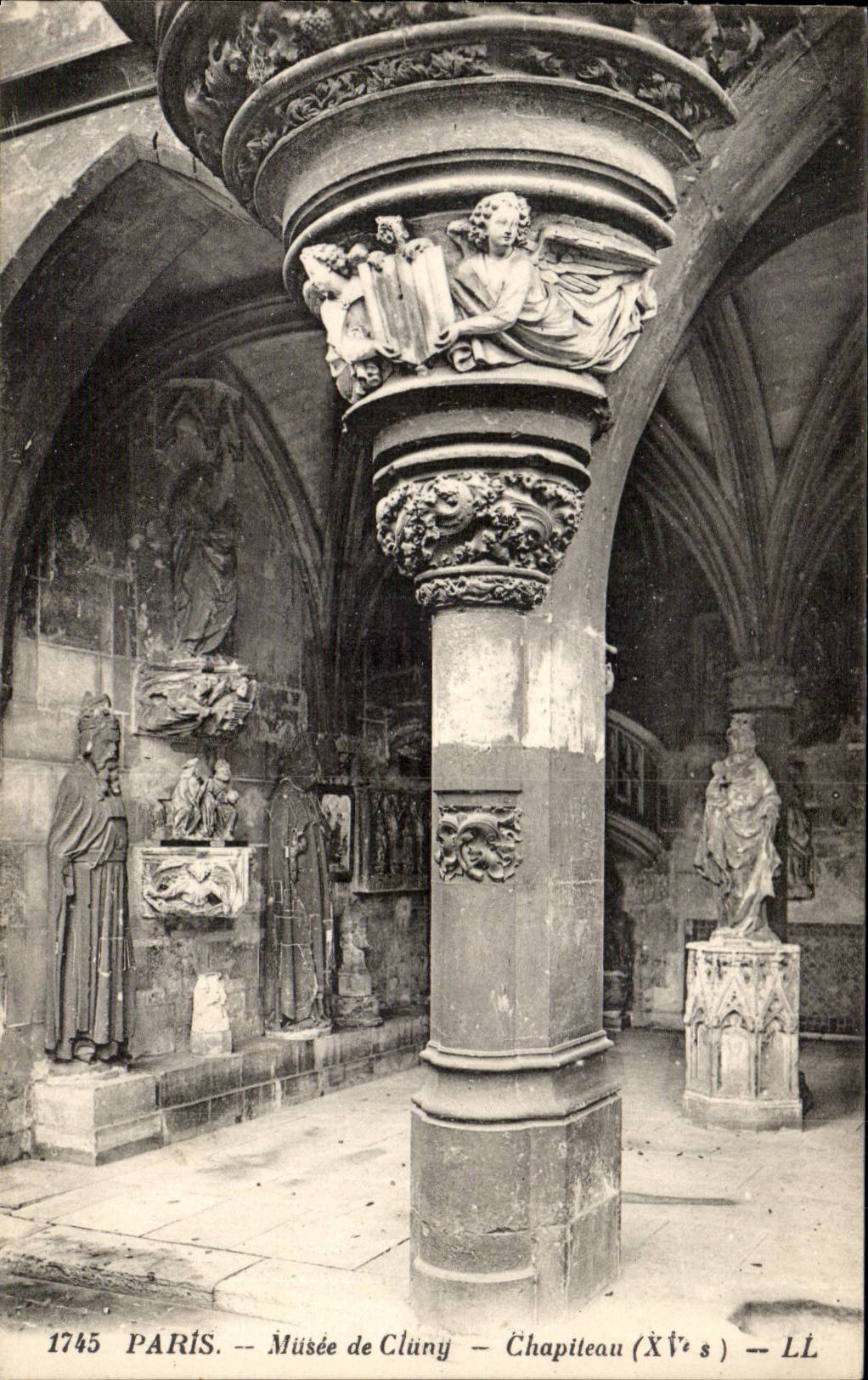 Paris - 5 - Musee Cluny - Chapiteaux - CPA 