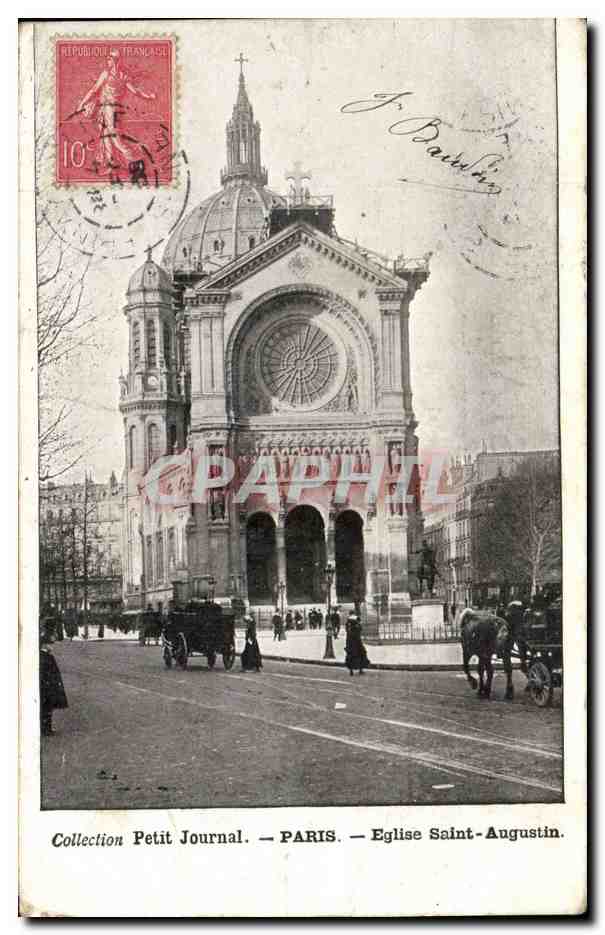Paris - 8 - Collection Petit Journal - Eglise St Augustin - CPA 