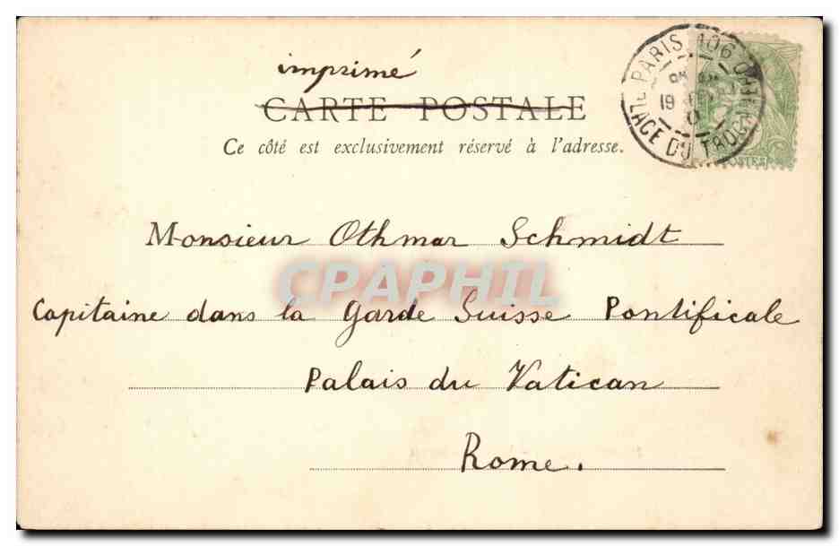 Paris - 5 - Rue Soufflot - Le Pantheon - CPA  — Rückseite