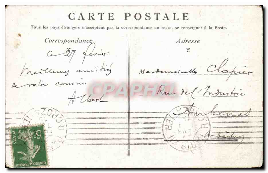 Paris - 1 - La Place Vendome et la Colonne - CPA  — Rückseite