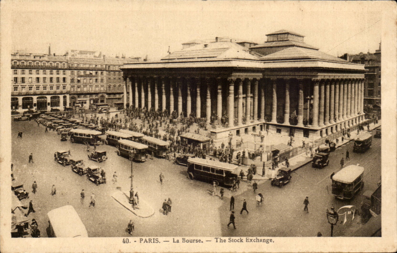Paris - 2 - La Bourse - The Stock Exchange - CPA 