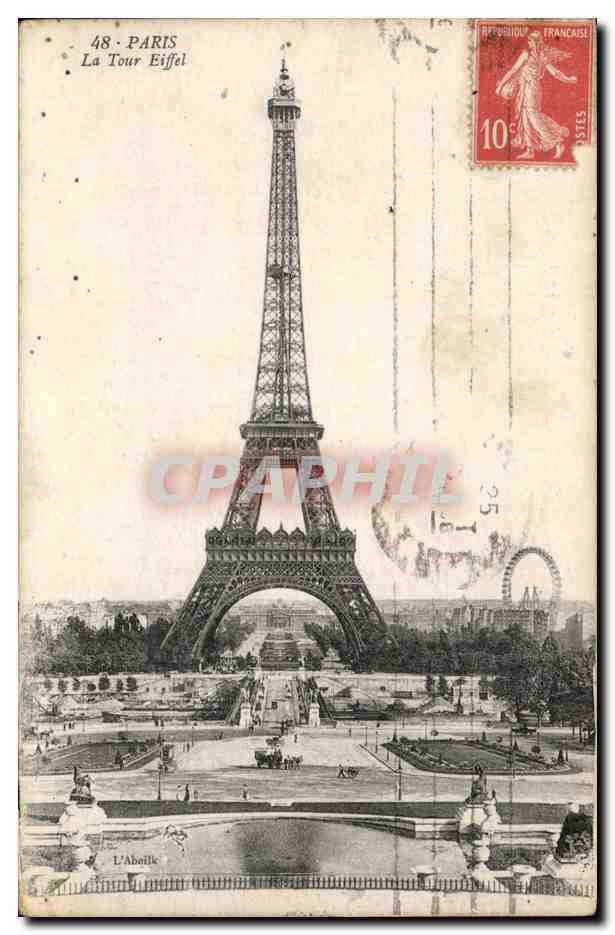 Paris - 7 - Tour Eiffel - Eiffel Tower - CPA 