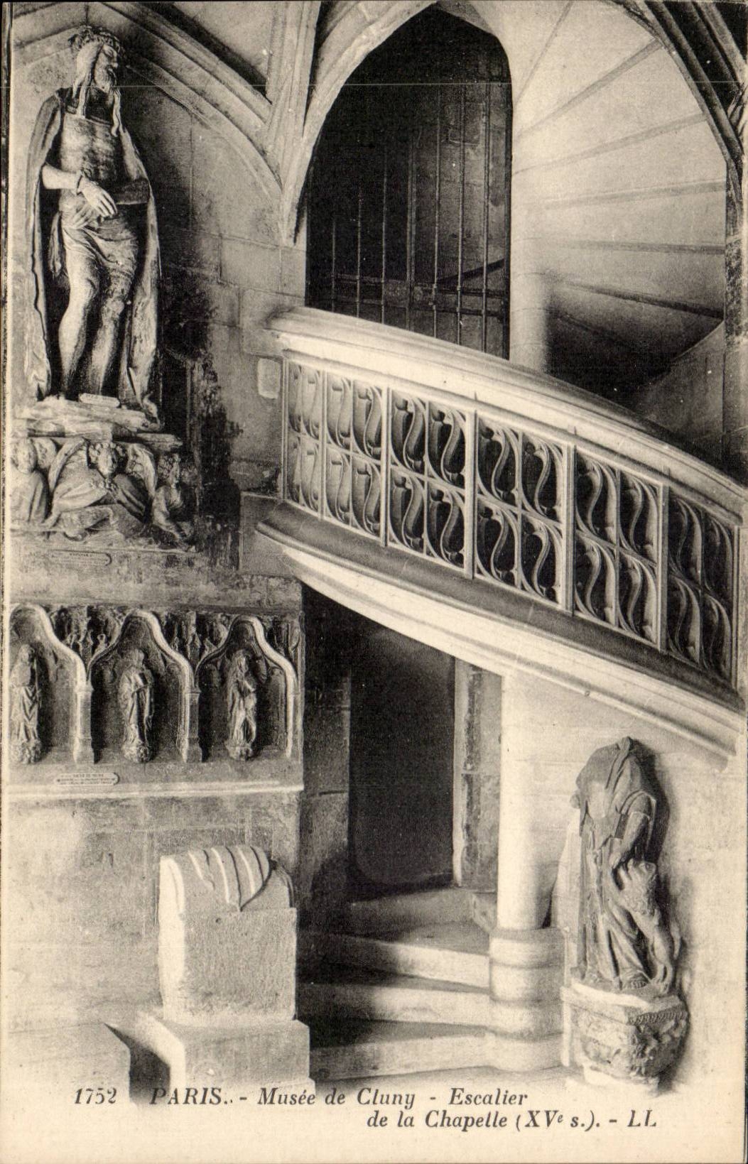 Paris - 5 - Musee de Cluny - Escalier de la Chapelle - CPA 