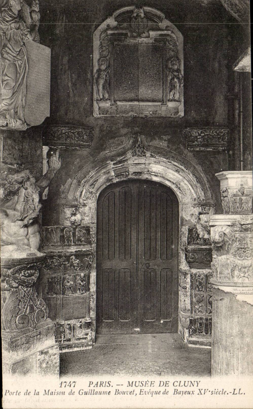 Paris - 5 - Musee de Cluny - Porte de la maison Guillaume Bouvet - CPA 