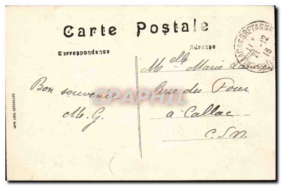 Paris - 8 - Le Petit Palais - CPA  — Verso