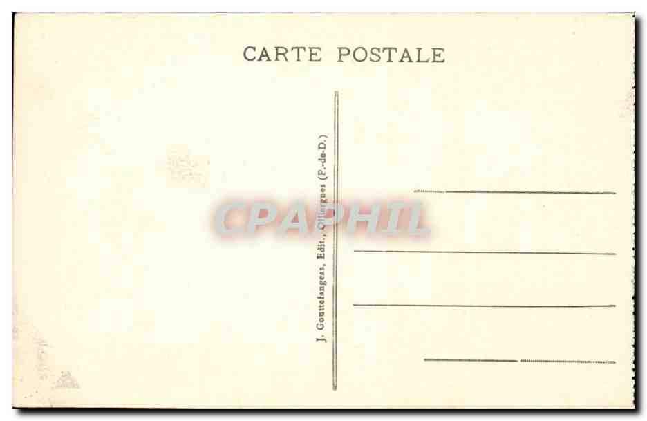 Auvergne - Thiers - Interieur d'une Coutellerie - Les Emouleurs - CPA TOP (metiers) — Rückseite