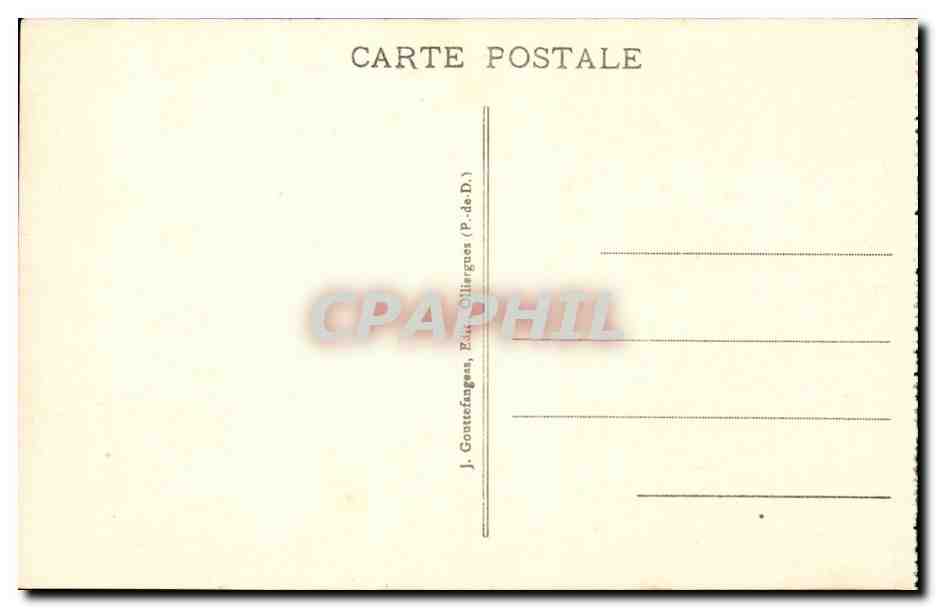 Thiers - Maisons des Sept Peches Capiteaux - CPA  — Rückseite
