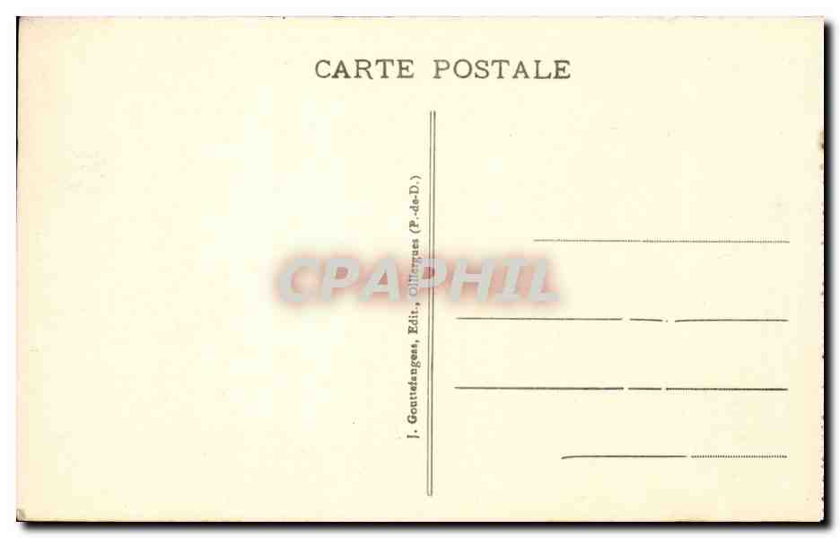 Thiers - Vue générale Tournant de la Route de la Vallée au Pont St-Roch — g. d'o. - 286 — Achterkant