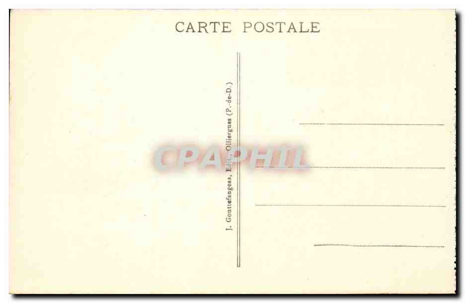 Un coin du Vieux THIERS — Église et Vieux Pont St-Jean — a. D’o. - 292 — Rückseite