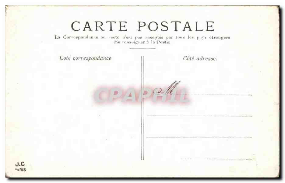 Paris - 18 - La Basilique de Montmartre - CPA  — Rückseite
