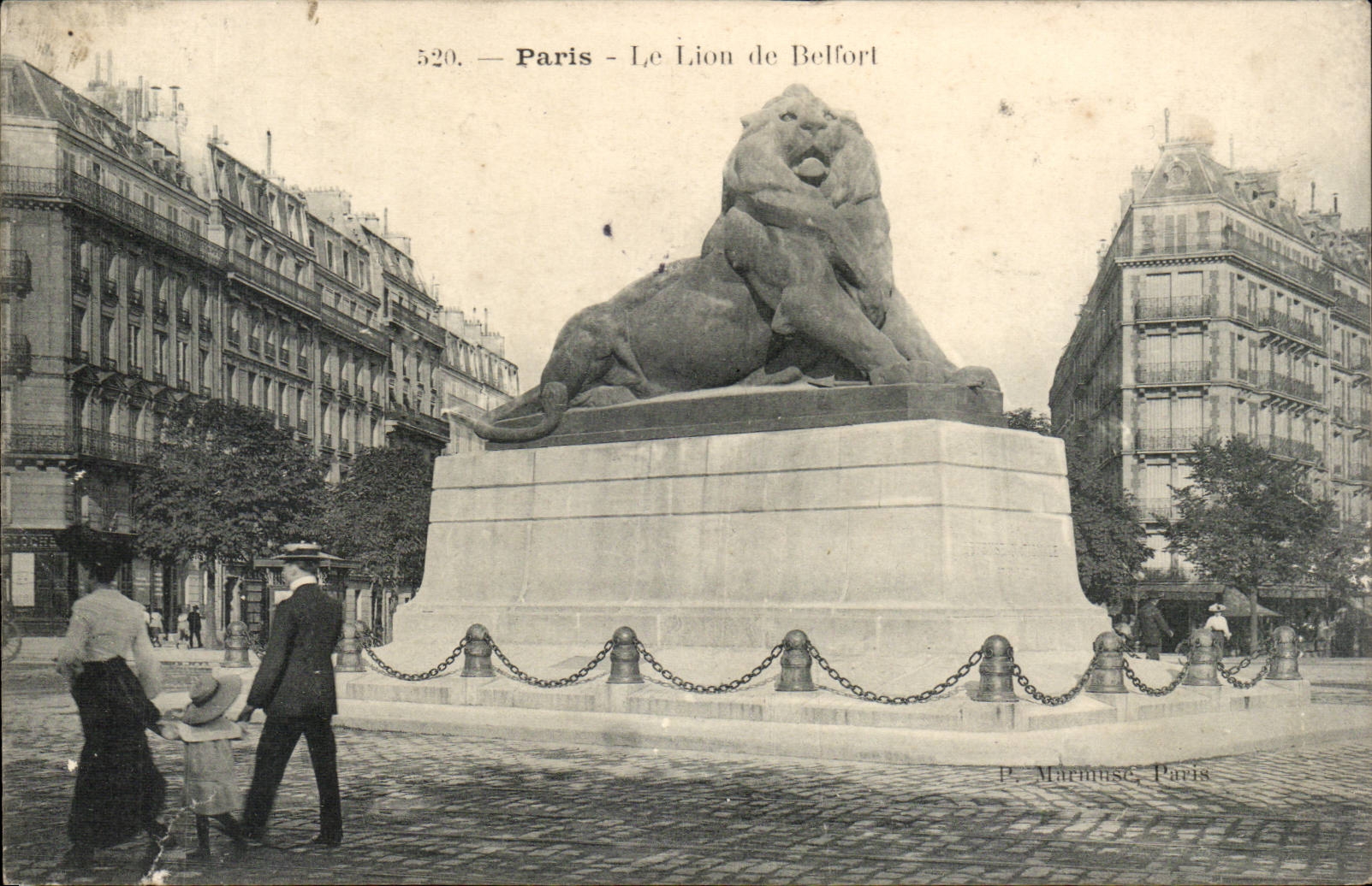 Paris - 14 - Le Lion de Belfort - CPA 