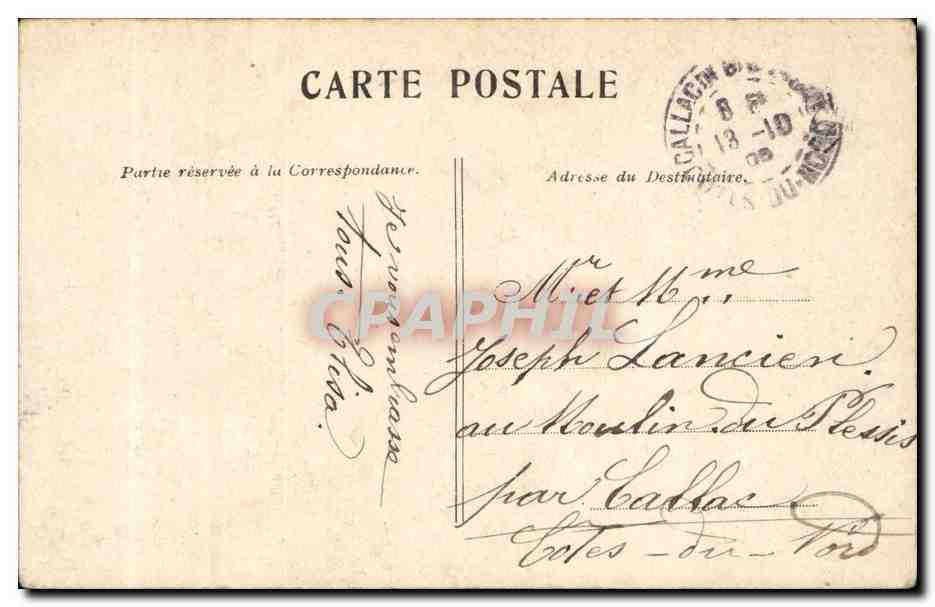 Paris - 4 - La Tour Saint Jacques - CPA  — Verso