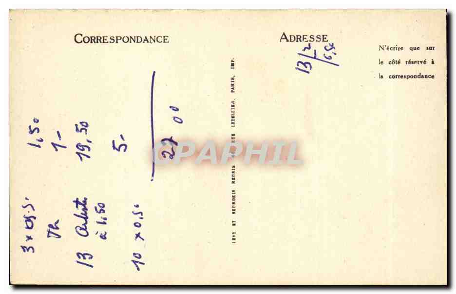 Paris - 1 - Musee des Arts Descoratifs - Art Italien - XV siecle - CPA  — Verso