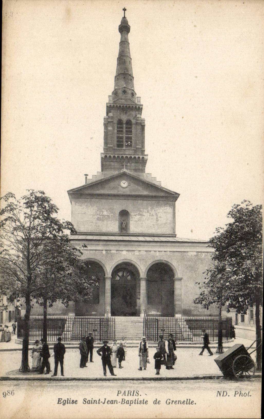 Paris - 15 - Eglise Saint Jean Baptiste de Grenelle - CPA 
