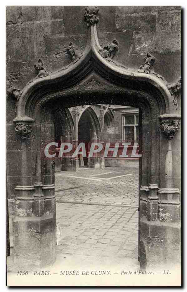 Paris - 5 - Musee de Cluny - Porte d'Entree - CPA 