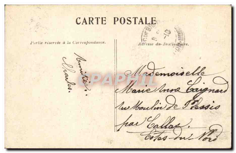Paris - 5 - Jardin des Plantes - CPA  — Rückseite