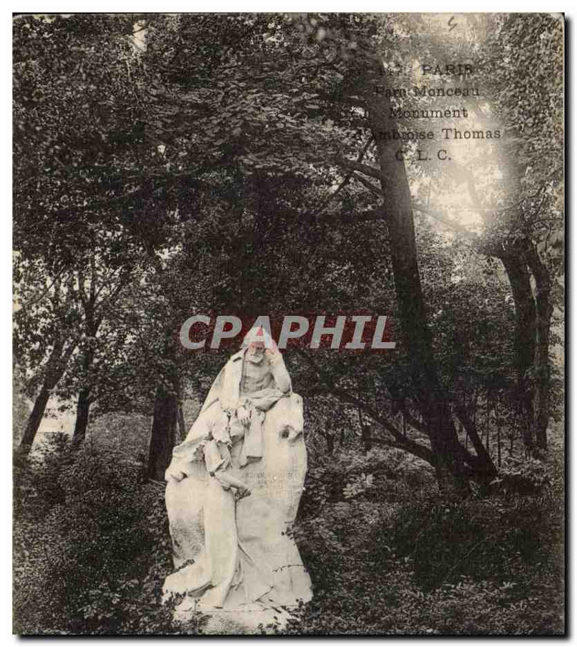 Paris - 8 - Parc Monceau - Monument Ambroise Thomas - CPA 