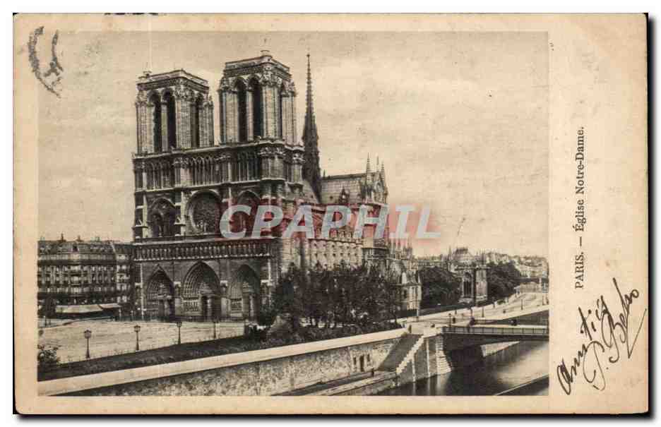 Paris - 4 - Eglise Notre Dame - CPA 