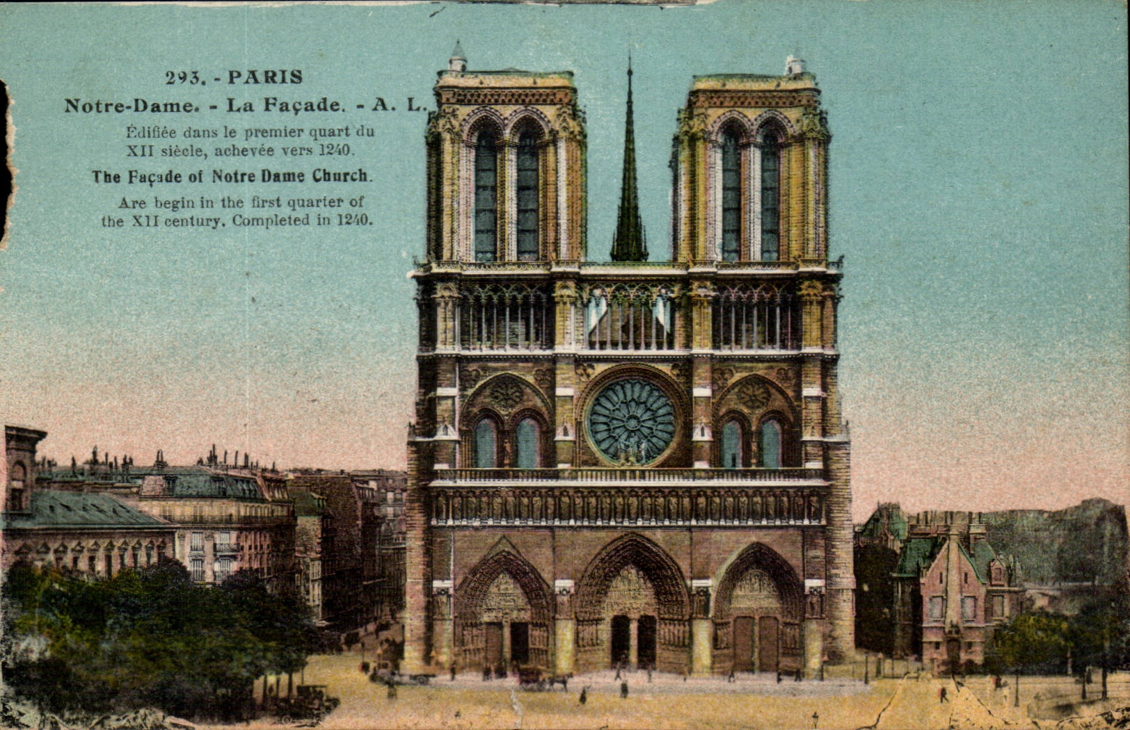 Paris - Notre-Dame - La Façade - A. L.