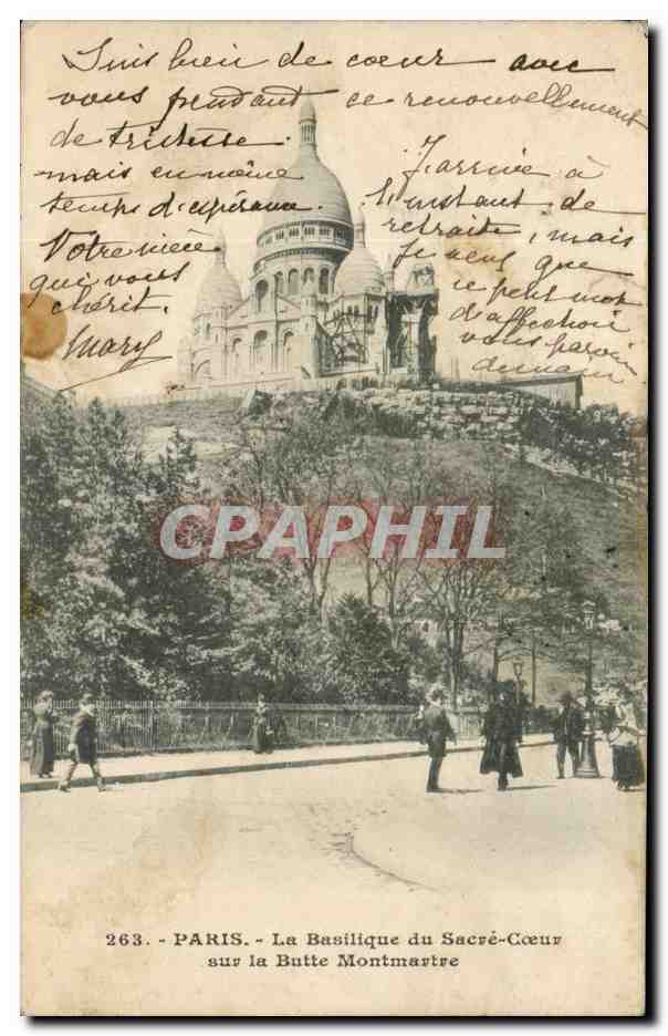 Paris - 18 - La Basilique du Sacre Coeur - CPA 