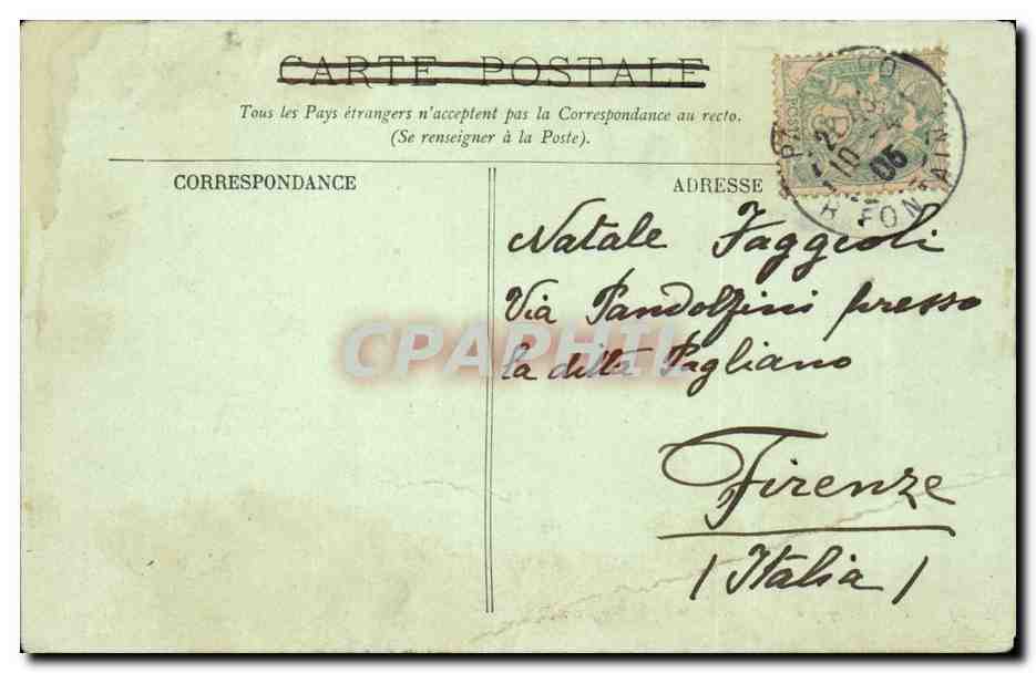 Paris - 8 - Place de la Concorde 1905 - CPA  — Verso
