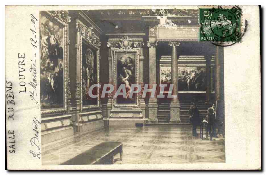 Paris - 1 - Louvre - Salle Rubens - 1909 - CPA 
