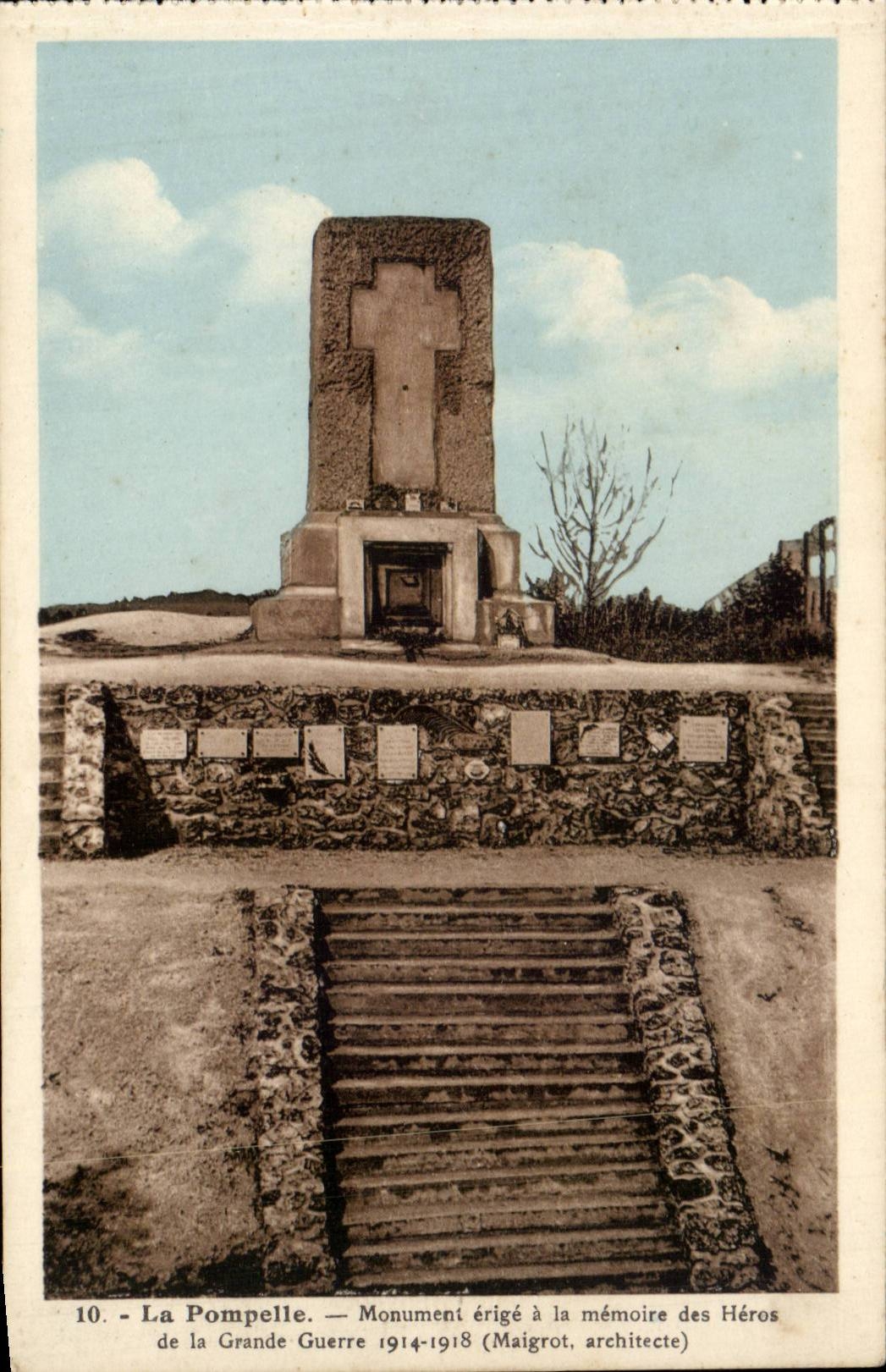 La Pompelle - Monument erige a la memoire des Heros de la Grande Guerre - CPA 