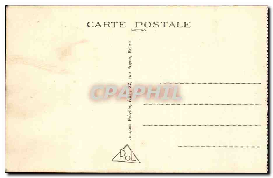 La Pompelle — Côte Sud — Entrée de casemates en ruines — Jacques Fréville, Reims — Reverso
