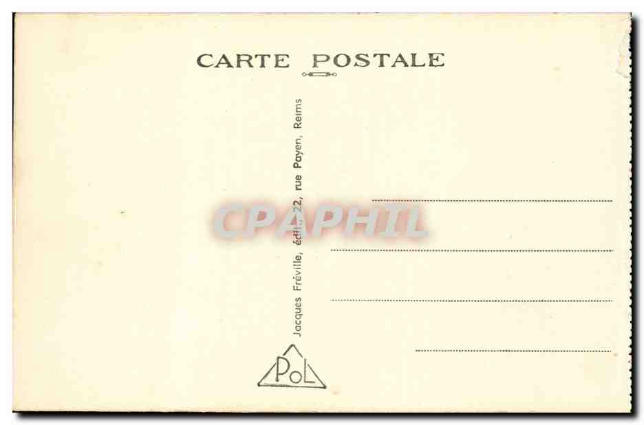 La Pompelle — Monument aux Morts et construction élevés sur l'emplacement de l'ancienne ferme d'Alger — Rückseite