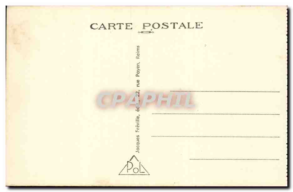 La Pompelle - Le Fort - Les Entonnoirs - Cour Est et vestiges d'une entree - CPA  — Rückseite