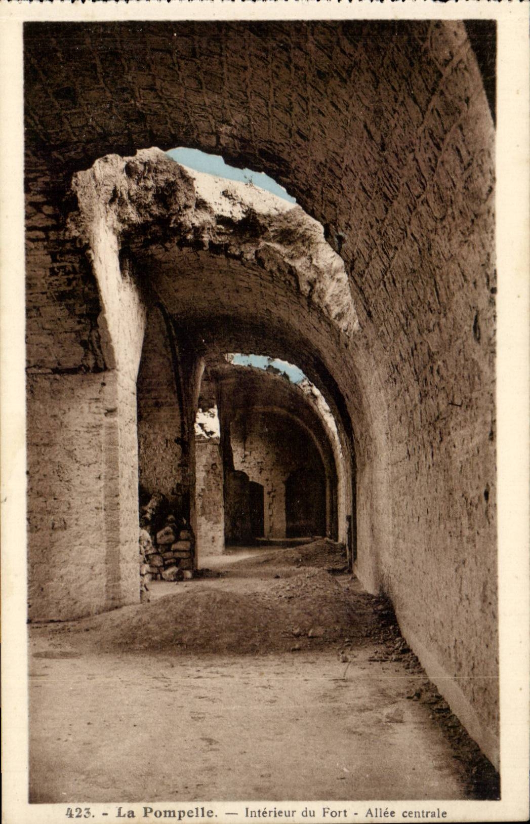 La Pompelle - Interieur du Fort - Allee Centrale CPA 