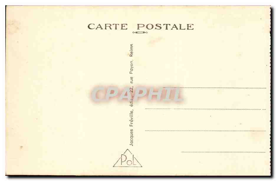 La Pompelle - Interieur du Fort - Allee Centrale CPA  — Rückseite