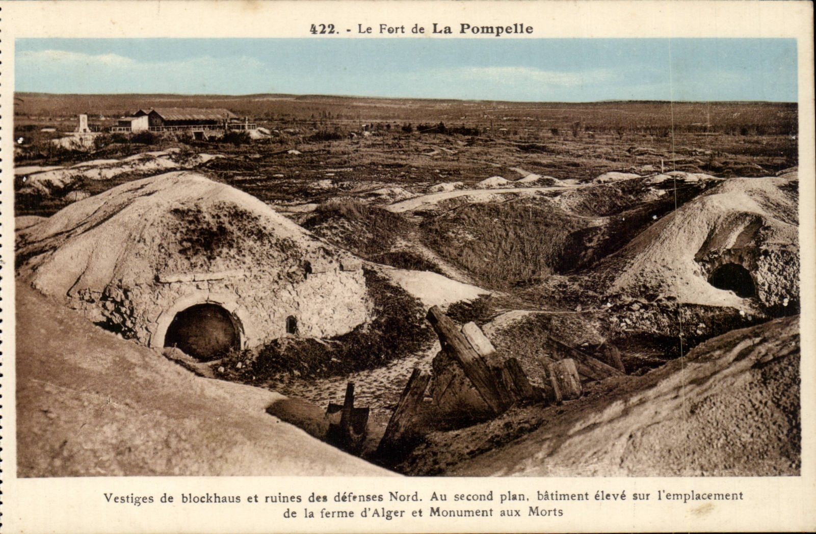 Le Fort de La Pompelle — Vestiges de blockhaus et ruines des défenses Nord — Jacques Fréville, éditeur, Reims